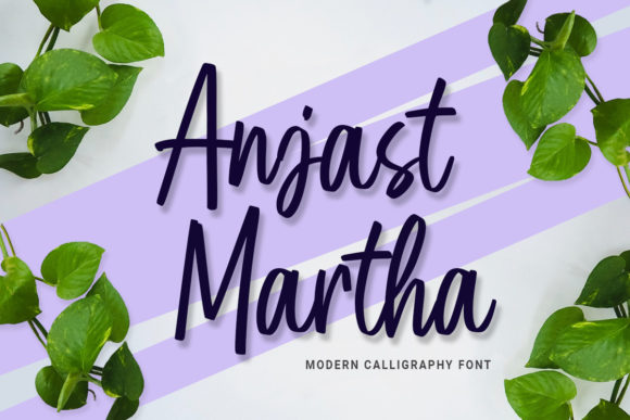Anjast Martha: A Modern Calligraphy Font