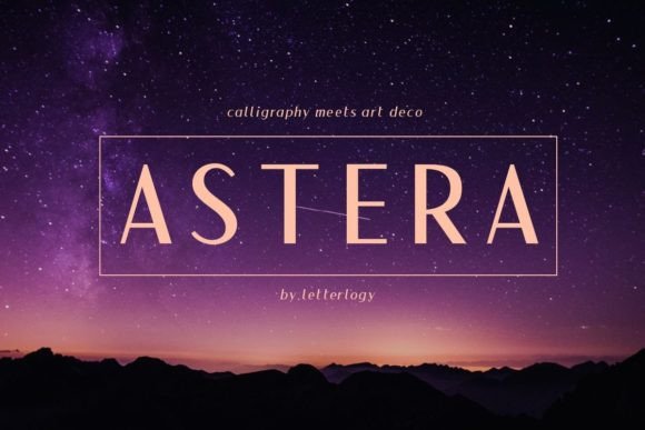 Astera: A Font for Elegant Design