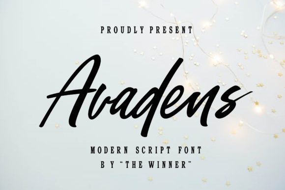 Avadens: A Premium Script Font
