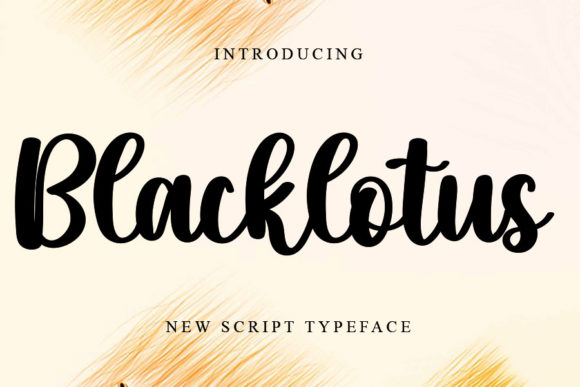 Blacklotus Font for Creative Projects