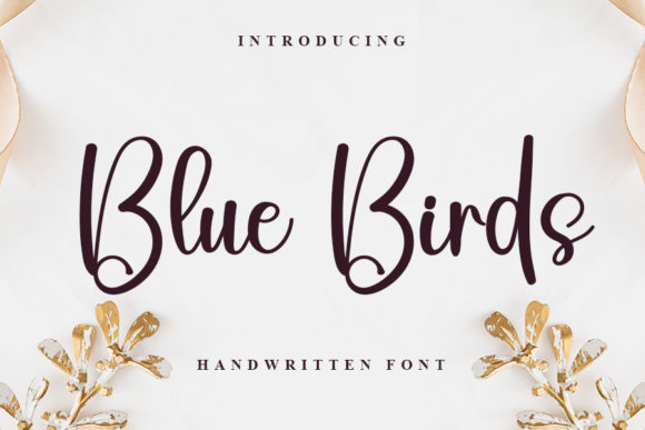 Blue Birds Font for Web Design