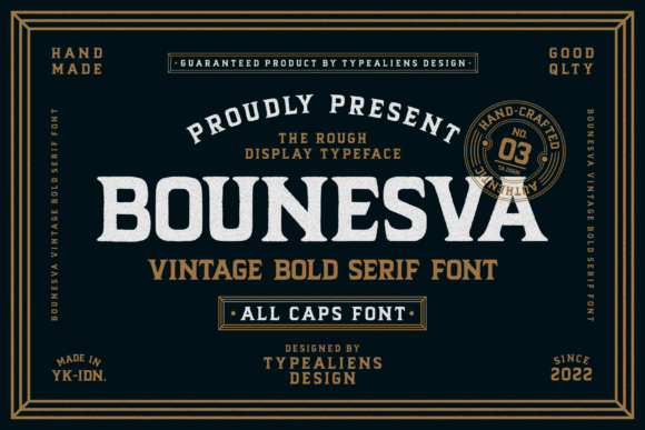 Bounesva: A Bold Serif Font for Business