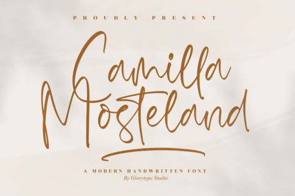 Camilla Mosteland: A Luxurious Script Font