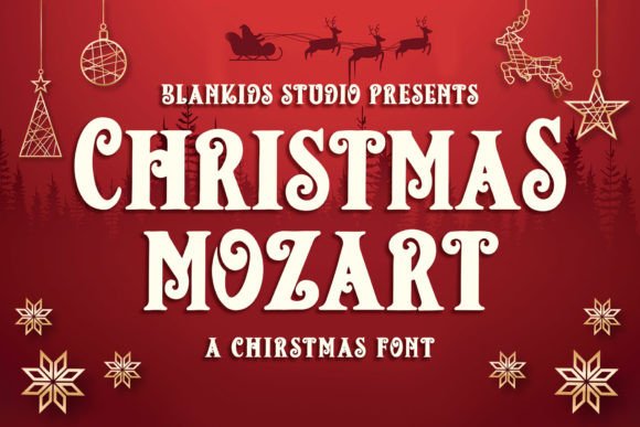 Christmas Mozart Font for Business