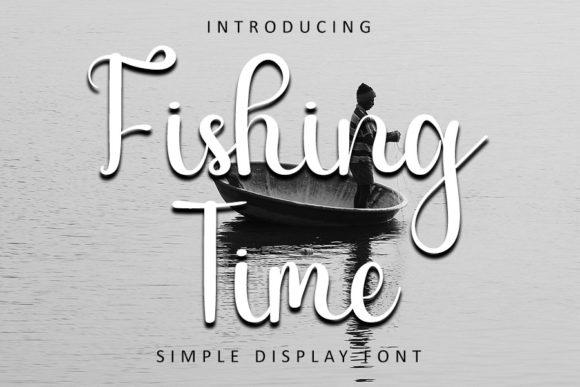 Fishing Time Font: Handwritten Elegance for Crafters
