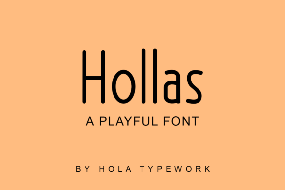 Hollas: A Font for Creative Crafters