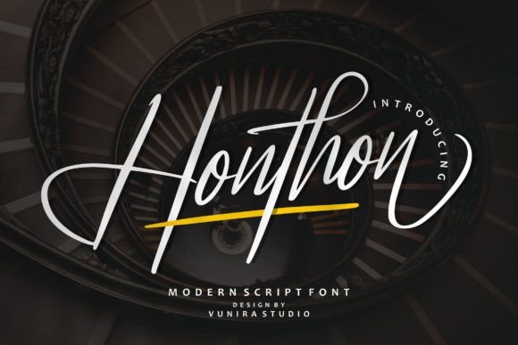Honthon: A Script Font for Elegant Design