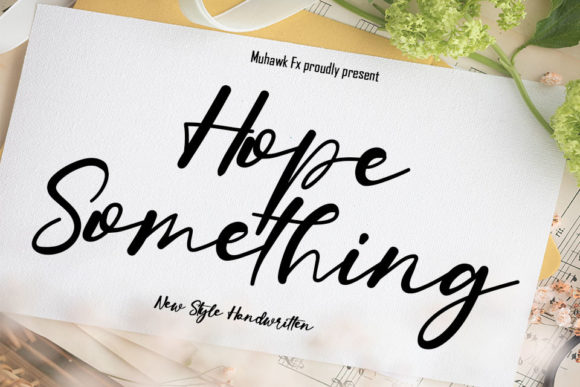 Hope Something Font: Elegant Script for Web Design