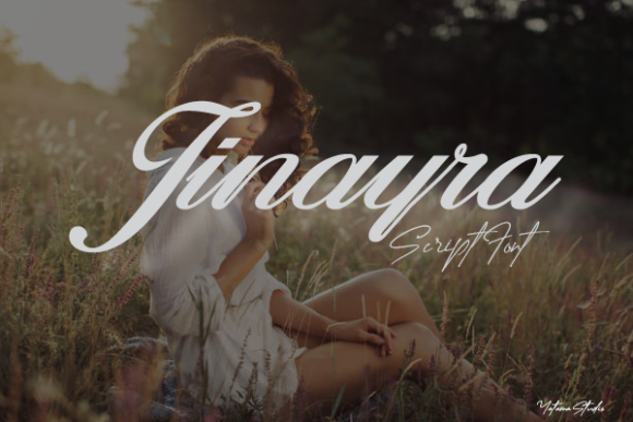 Jinayra: Elegant Script Font for Craft Creators