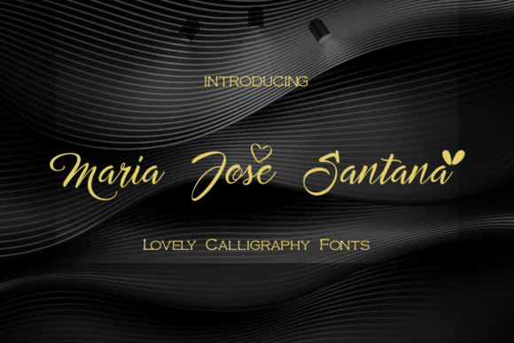 Maria Jose Santana Font: Elegant Script for Editorial Design