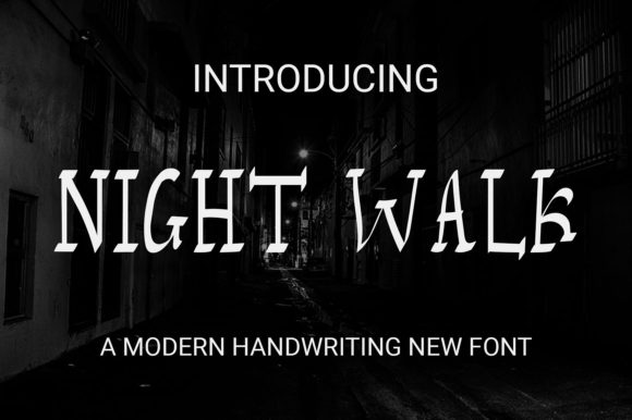 Night Walk Font for Business