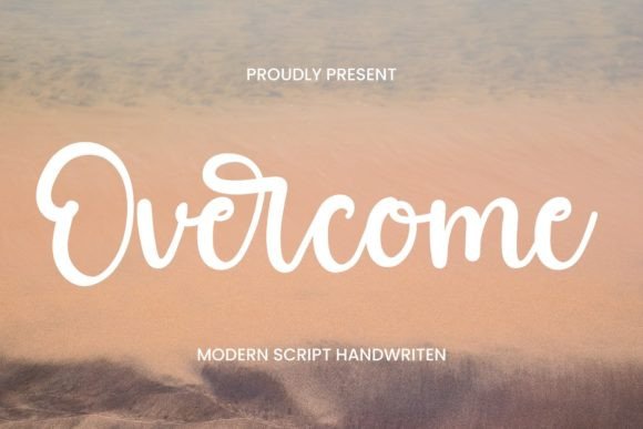 Overcome Font: Elegant Script for Digital Design