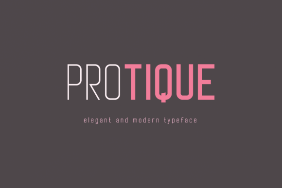 Protique: A Modern Font for Digital Marketing