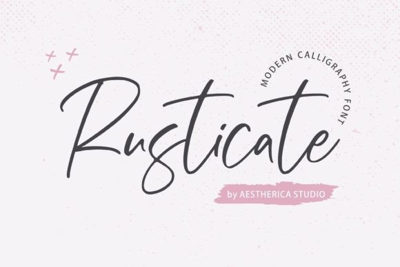 Rusticate: A Modern Calligraphy Font