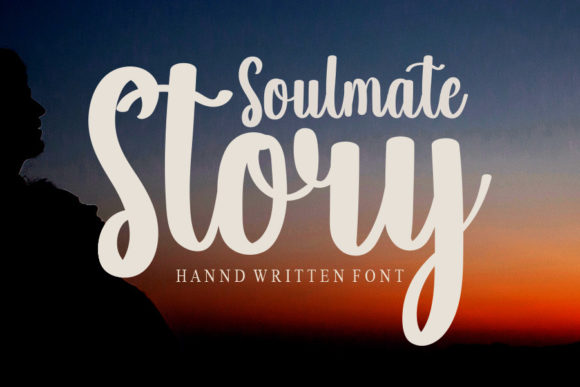 Soulmate Story Font: Elegant Script for Editorial Design