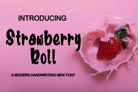 Strawberry Roll Font for Creative Projects