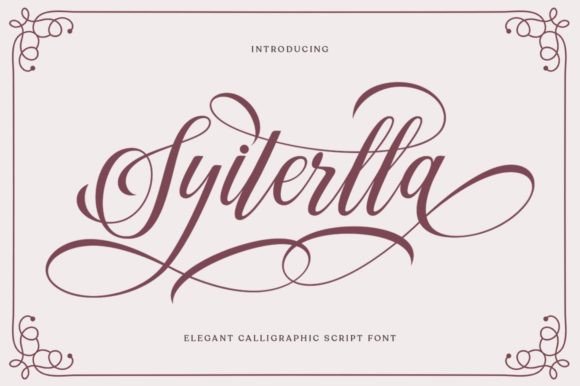 Syiterlla: A Stylish Font for Business Branding
