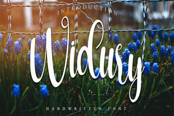 Widury: A Handwritten Font for Creative Makers