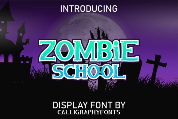 Zombie School Font: A Spooky Design Edge